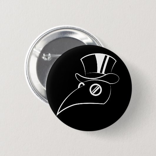 Plague Doctor Ronde Button 5,7 Cm (Voorkant /achterkant)