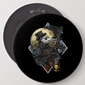Plague Doctor Ronde Button 6,0 Cm (Voorkant /achterkant)