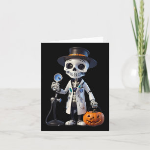 Plague Doctor Skeleton Doctor Halloween Paramedic Kaart