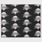 Plague Doctor Spooky Whimsical Halloween Cadeaupapier (Vlak)