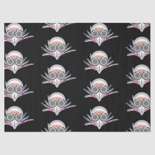 Plague Doctor Spooky Whimsical Halloween Tissuepapier (Voorkant)