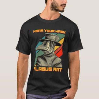 Plague Doctor Steampunk Medieval Draag uw masker T-shirt