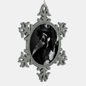 Plague Doctor Tin Sneeuwvlok Ornament (Links)
