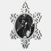 Plague Doctor Tin Sneeuwvlok Ornament (Rechts)