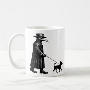 Plague Doctor Walking Chihuahua Koffiemok