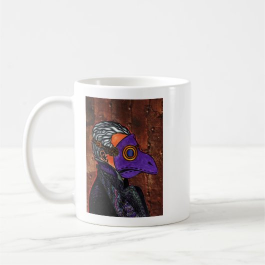Plague Doctor Zendula Coffee Mok (Links)
