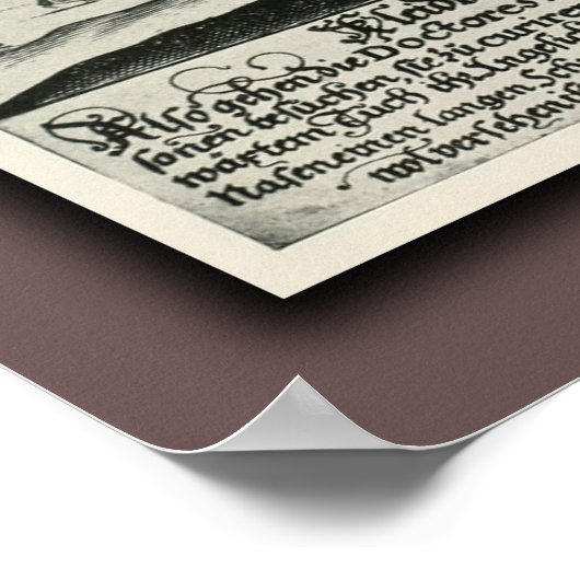 Plague Doctor's Beak Costume Rome Poster (Hoek)