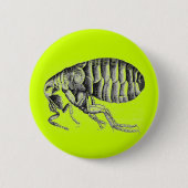 Plague flea ronde button 5,7 cm (Voorkant)
