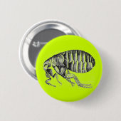 Plague flea ronde button 5,7 cm (Voorkant /achterkant)