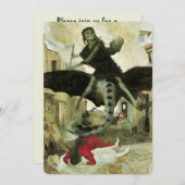 Plague van Arnold Bocklin, partij Halloween Kaart (Voorkant / Achterkant)