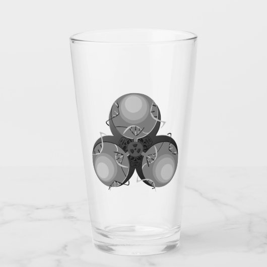 Plague Virus Biohazard Glas (Voorkant)