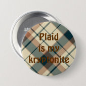 plaid025, Play is mykryptoniet Ronde Button 7,6 Cm (Voorkant /achterkant)