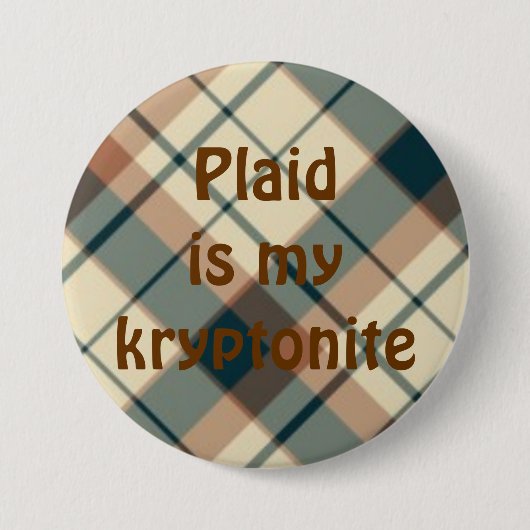 plaid025, Play is mykryptoniet Ronde Button 7,6 Cm (Voorkant)