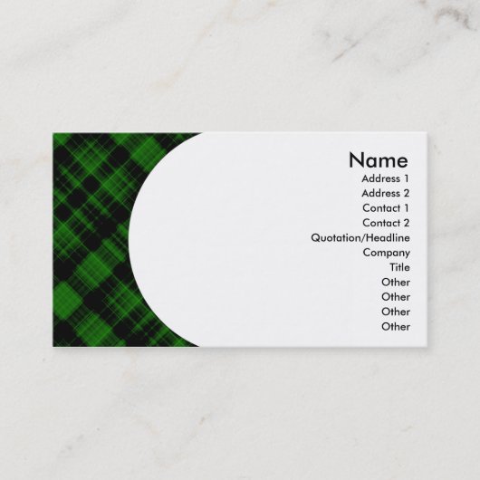 Plaid: 2-zijdig: visitekaartje (Voorkant)