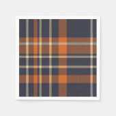 Plaid Abstracte moderne Tartan papieren servet (Voorkant)