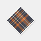 Plaid Abstracte moderne Tartan papieren servet (Hoek)