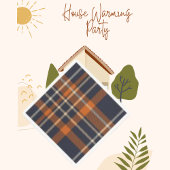 Plaid Abstracte moderne Tartan papieren servet