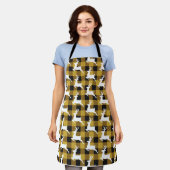 Plaid and deer apron schort (Gedragen)
