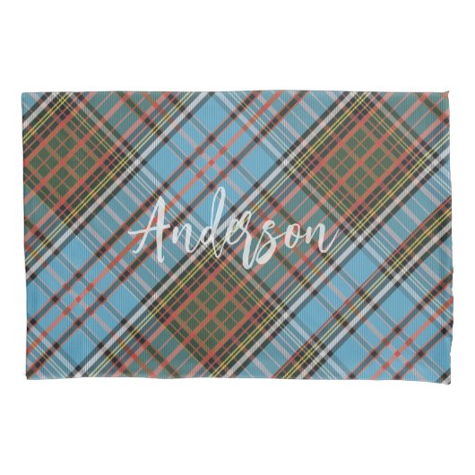 Plaid Anderson Classic Tartan Rustic gepersonalise Kussensloop (Voorkant)