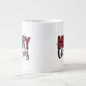 Plaid Animal Print Specialty Mug Grote Koffiekop (Voorkant)