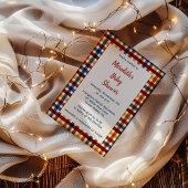 Plaid Baby Boy Shower Kaart