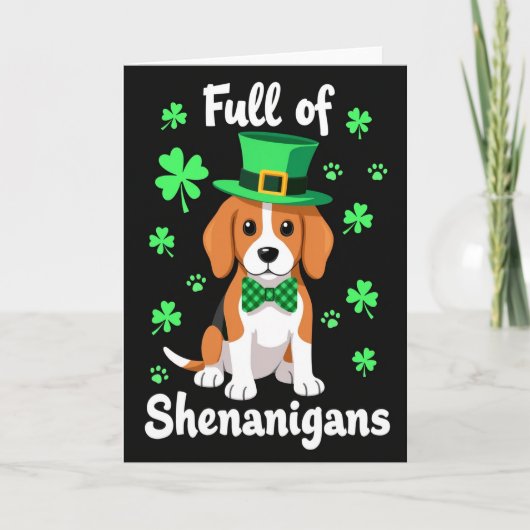 Plaid Beagle Schelmenstreken Kaart (Voorkant)