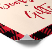 Plaid Beer Cub Lumberjack Boeken en geschenken Poster (Hoek)