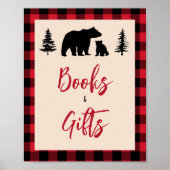 Plaid Beer Cub Lumberjack Boeken en geschenken Poster (Voorkant)