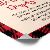 Plaid Beer Cub Lumberjack Late Night Luiers Poster (Hoek)