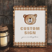 Plaid Beer Custom Sign