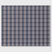 Plaid-Blauw Bruin-Mannelijk Verpakkingsdocument Cadeaupapier (Vlak)
