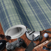 Plaid-blauw groen-mannelijk inpakpapier