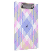 Plaid Blauw Roze Geel Klembord (Rechts)