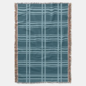Plaid Blue Deken (Voorkant Verticaal)