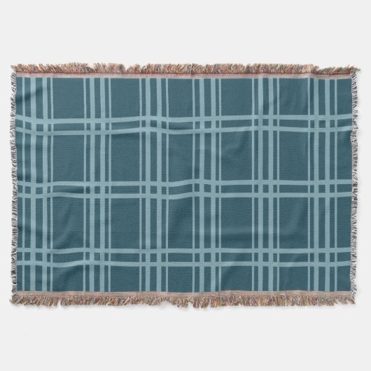 Plaid Blue Deken (Voorkant)