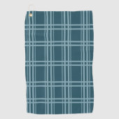 Plaid Blue Golfhanddoek (Voorkant)