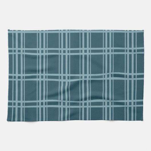 Plaid Blue Theedoek (Horizontaal)