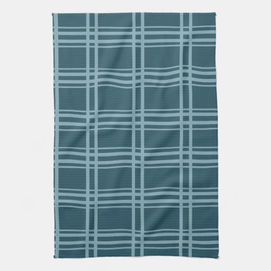 Plaid Blue Theedoek (Verticaal)