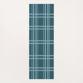 Plaid Blue Yogamat (Achterkant)