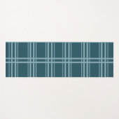 Plaid Blue Yogamat (Voorkant (horizontaal))