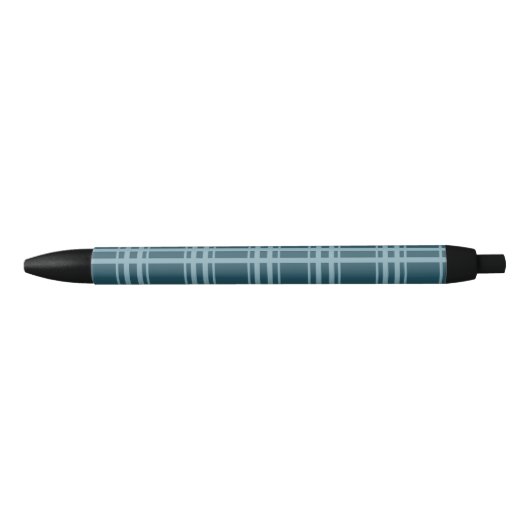 Plaid Blue Zwarte Inkt Pen (Voorkant)