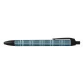 Plaid Blue Zwarte Inkt Pen (Bovenkant)