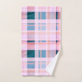 Plaid Blues, Mauve, Pink Blush Bad Handdoek (Handdoek)