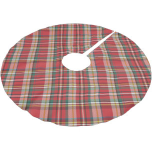 Plaid Boerderij Rode Check Rustieke Kerstmis Kerstboom Rok