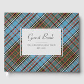 Plaid Boerderij Rustiek Custom Family Tartan Gastenboek (Voorkant)