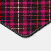 Plaid Bold Pattern  Tartan Zwart Hot Pink Bureaumat (Hoek)