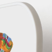 Plaid Bow Nostalgische gepersonaliseerde Picklebal Pickleball Paddle (Links Detail)