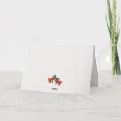 Plaid Bows Bells Retro Foto Kerst Kaart (Achterkant)