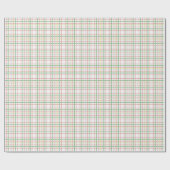 Plaid Bows Wrapping Paper Cadeaupapier (Vlak)