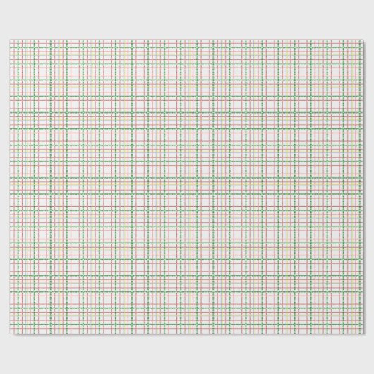 Plaid Bows Wrapping Paper Cadeaupapier (Vlak)